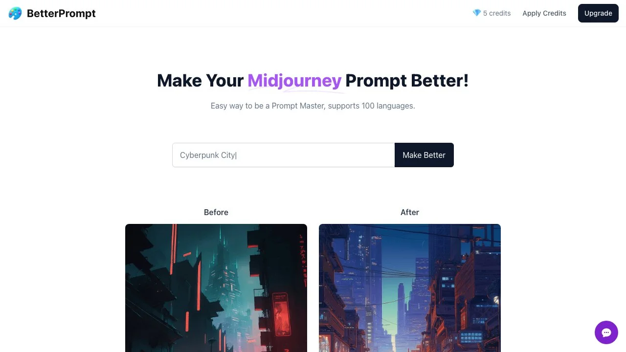 Unlock Your Creativity with BetterPrompt for Midjourney