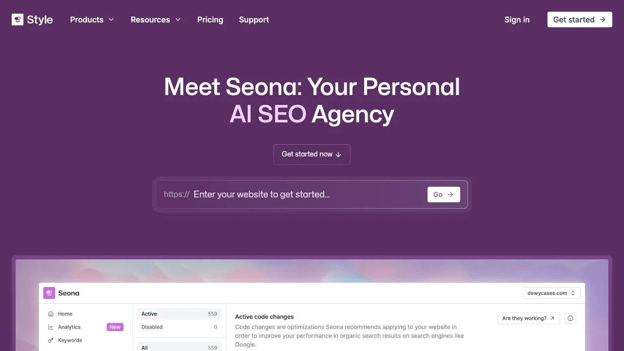 Meet Seona: Your Personal AI SEO Agency | StyleAI