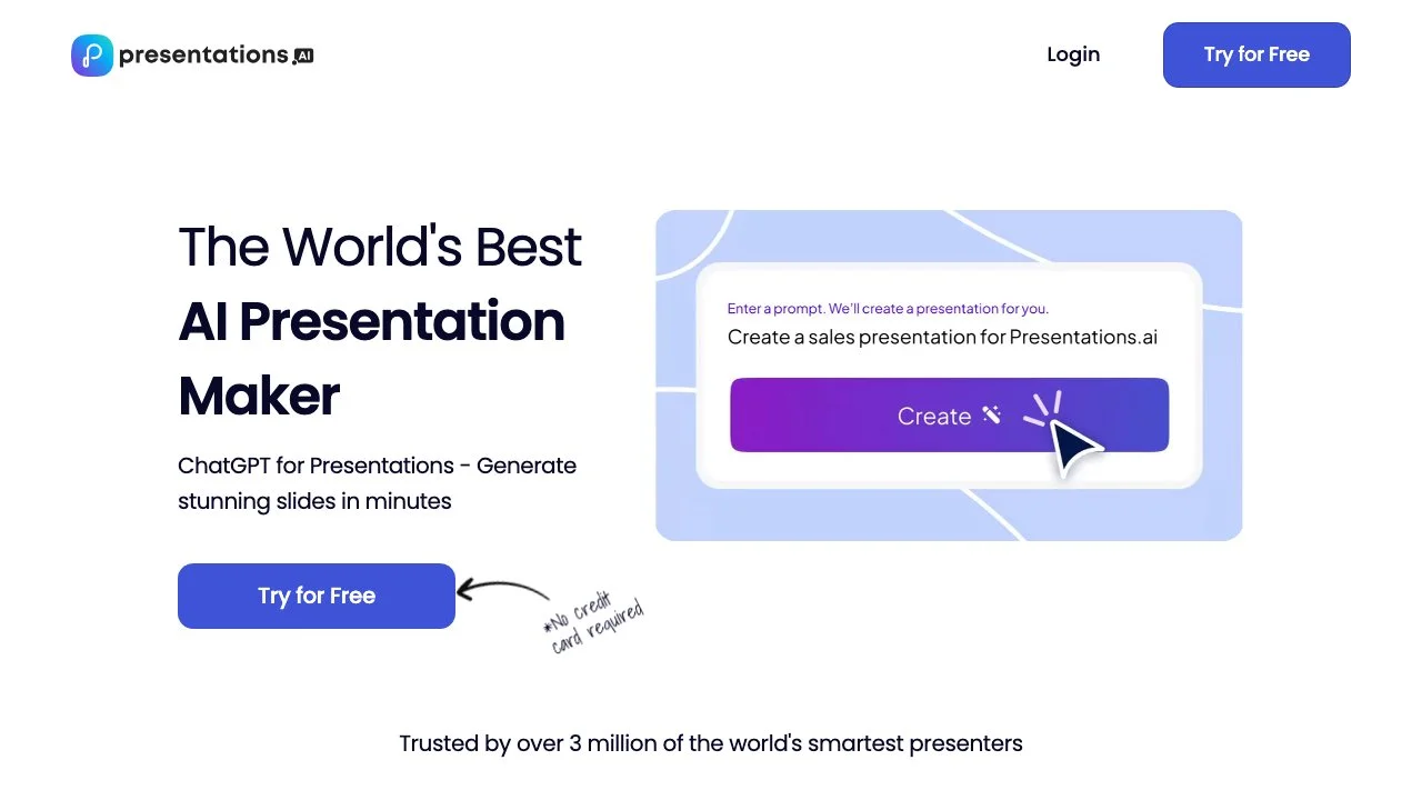 Create Stunning Presentations with Presentations.AI