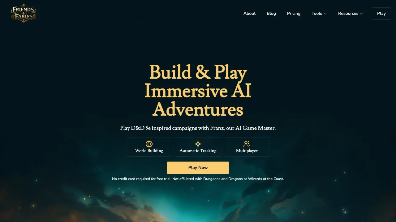 Friends & Fables: Your AI Game Master for Epic Adventures