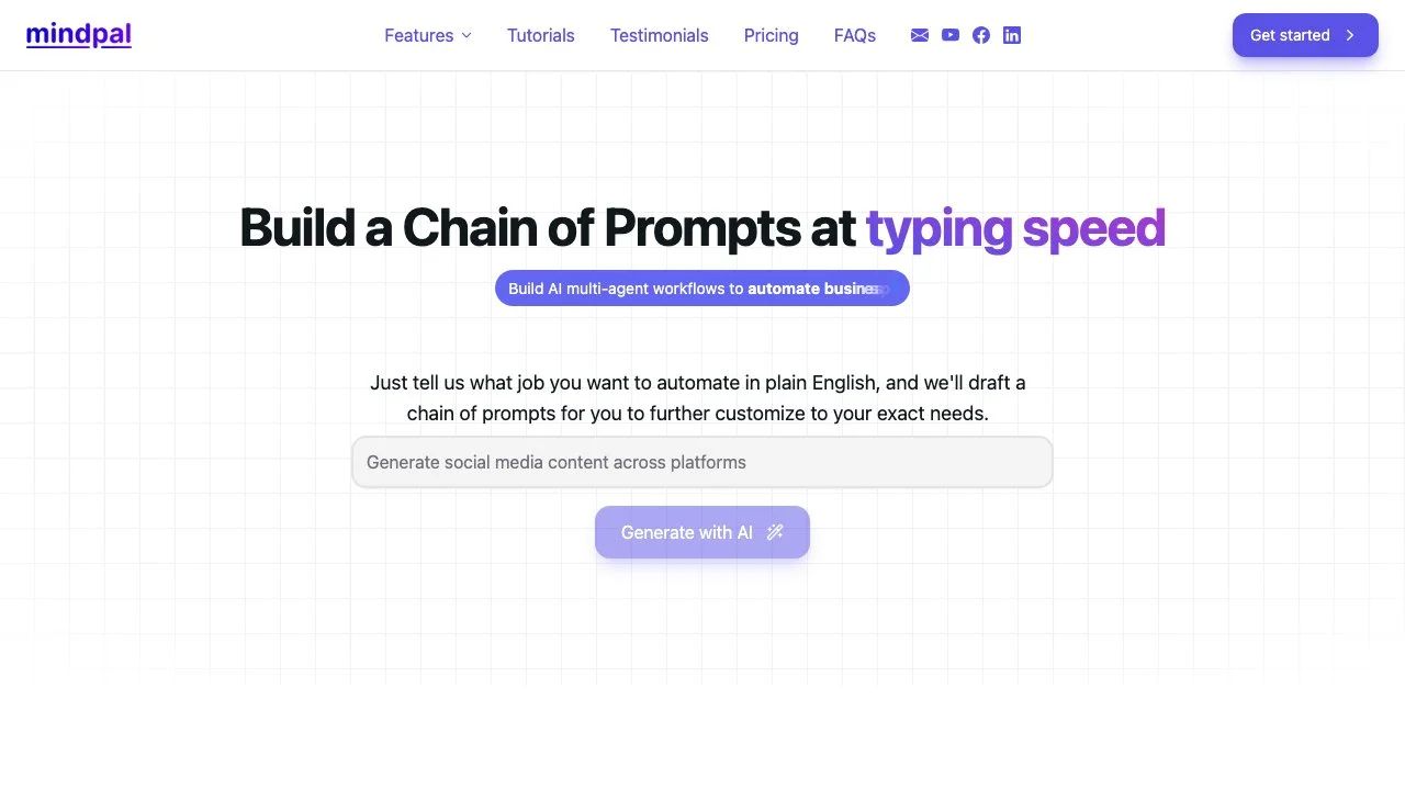 Unlock Productivity with MindPal's Free Chain of Prompts Builder