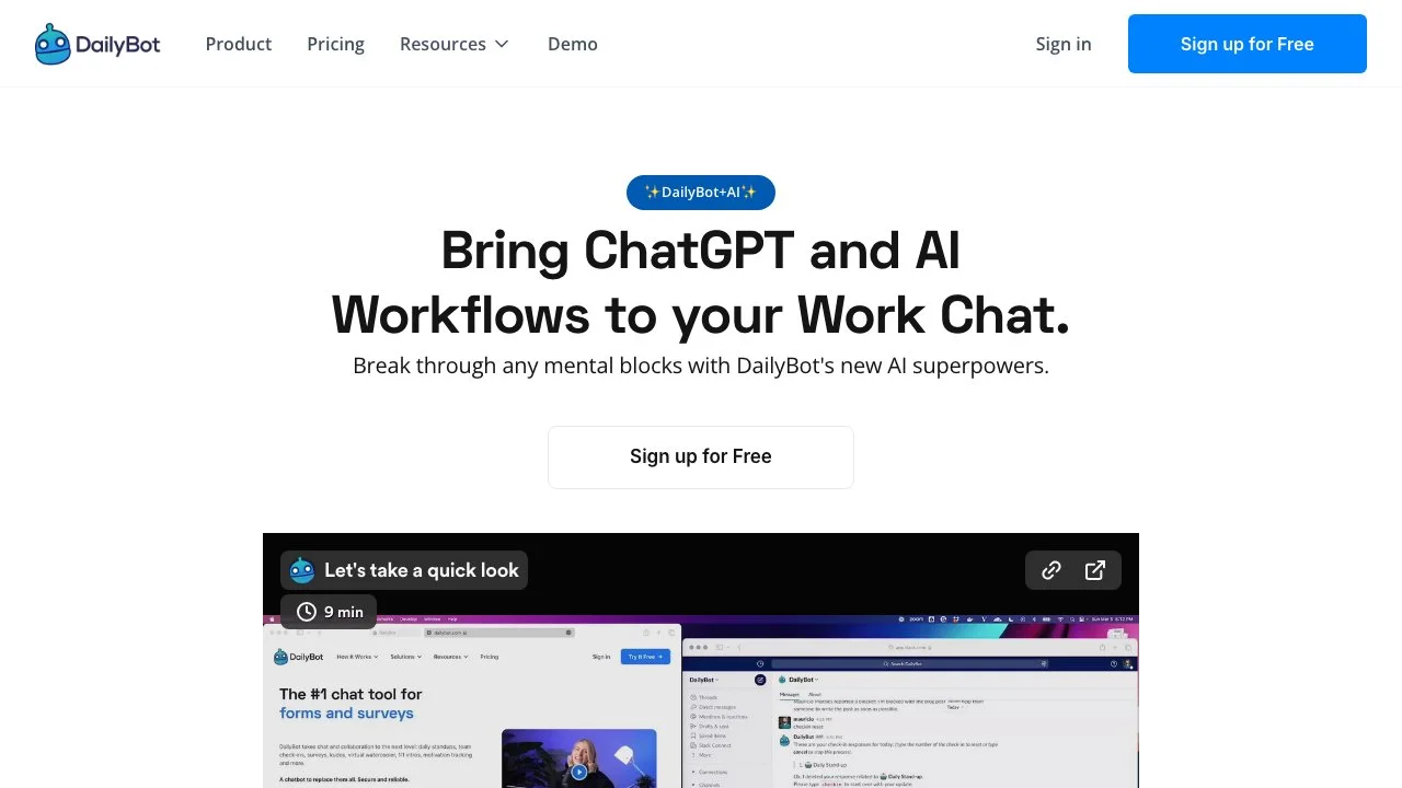 DailyBot: Your AI Chat Assistant for Enhanced Workflows