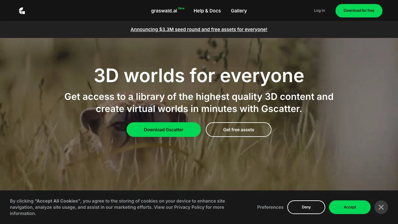 Build New Worlds with Graswald - Your 3D Creation Tool