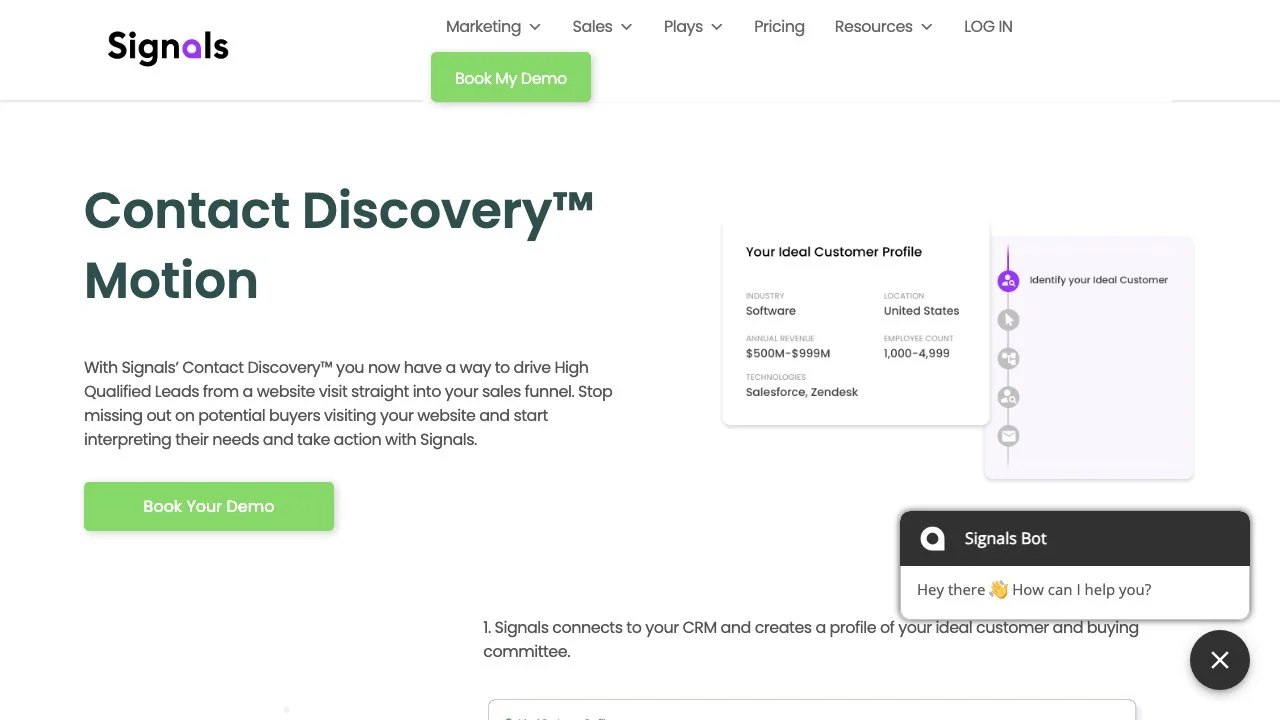 Signals' Contact Discovery: Chuyển lượt truy cập thành khách hàng tiềm năng