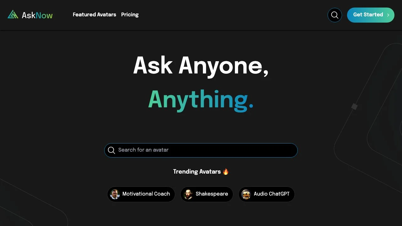 Explore Engaging Audio Conversations with AskNow Avatars