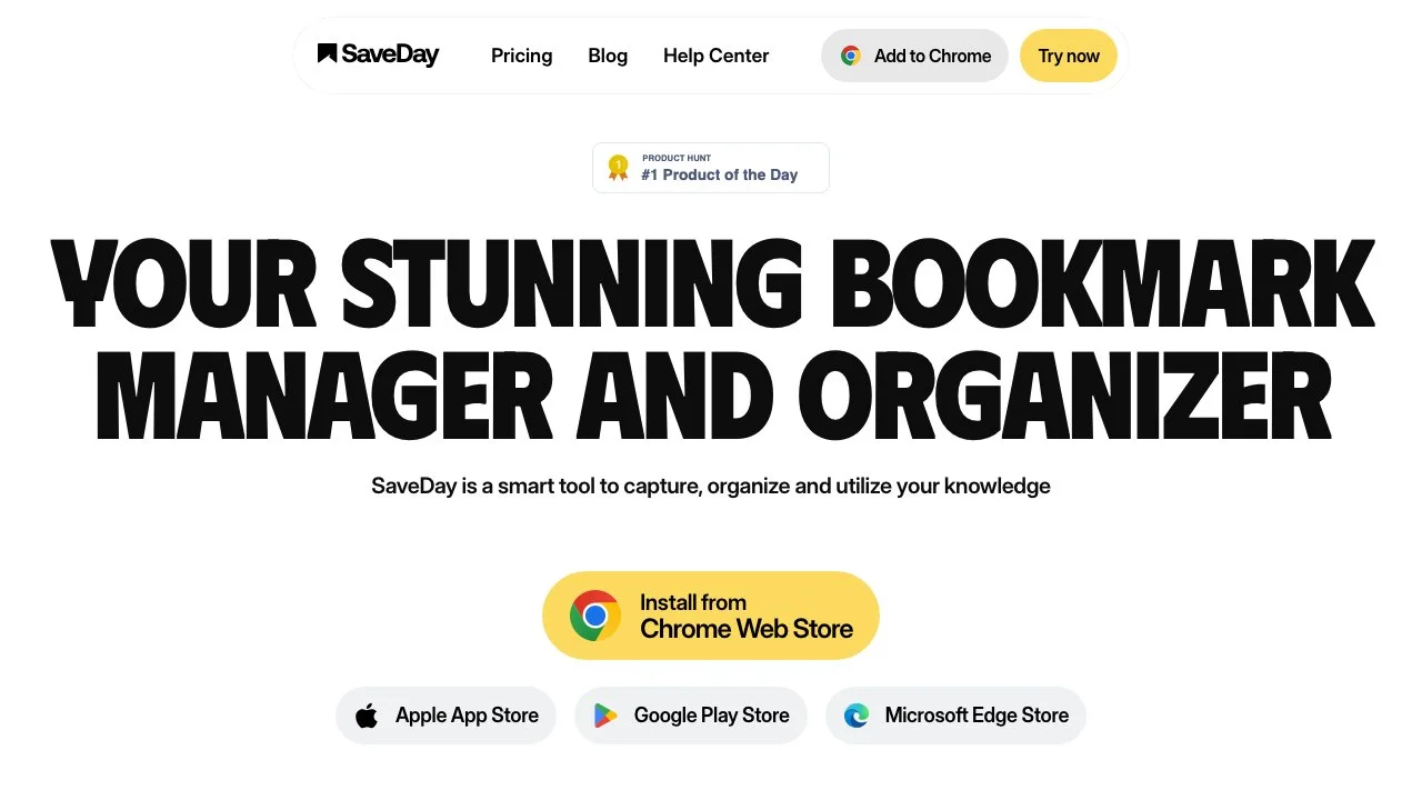 SaveDay: The Ultimate Bookmark Manager & Organizer