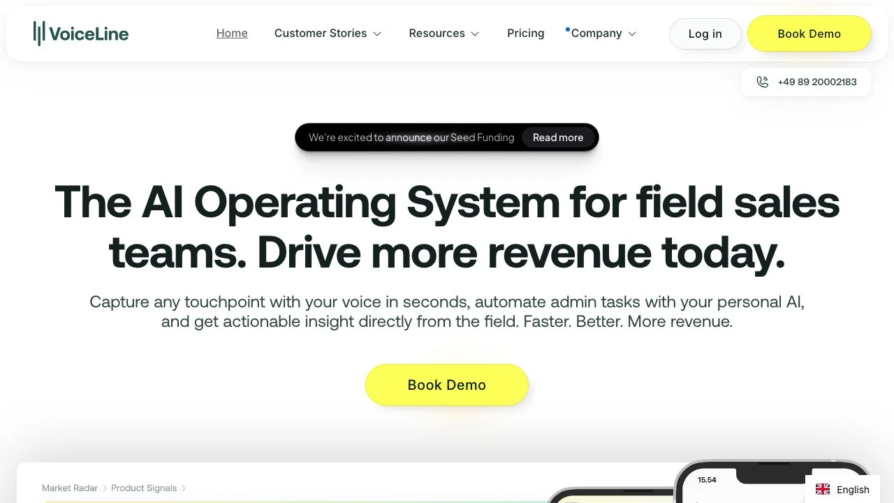 VoiceLine: AI-Based Field Sales Revenue Intelligence