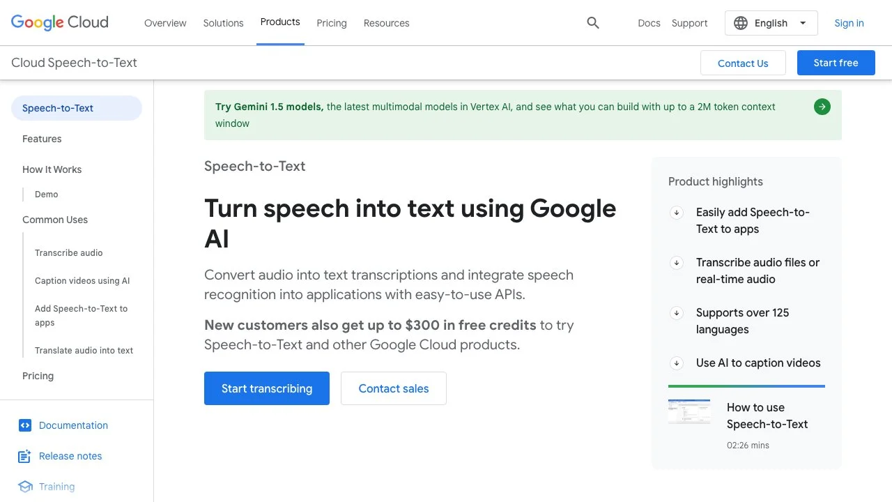 Transform Audio into Text with Google Cloud's Speech-to-Text