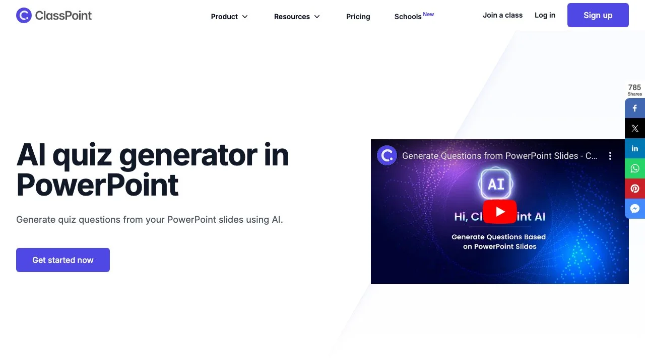 Transform PowerPoint with ClassPoint's AI Quiz Generator