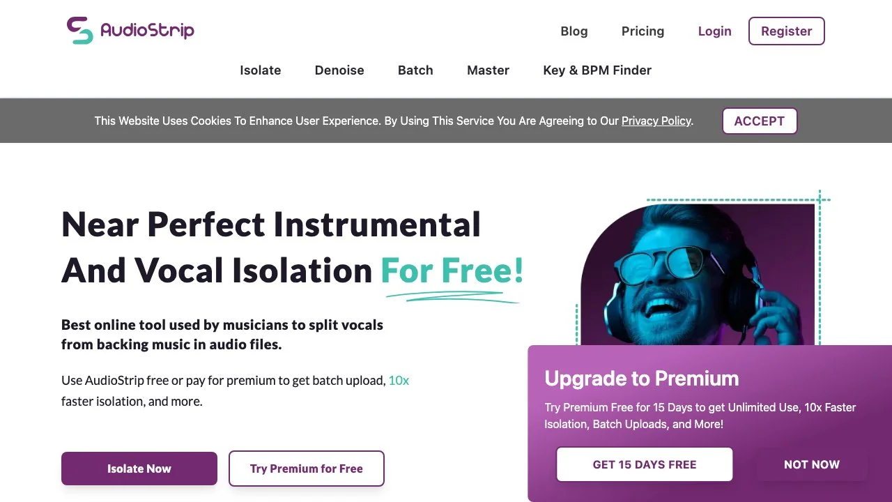 AudioStrip - The Best Online Vocal Isolator for Free
