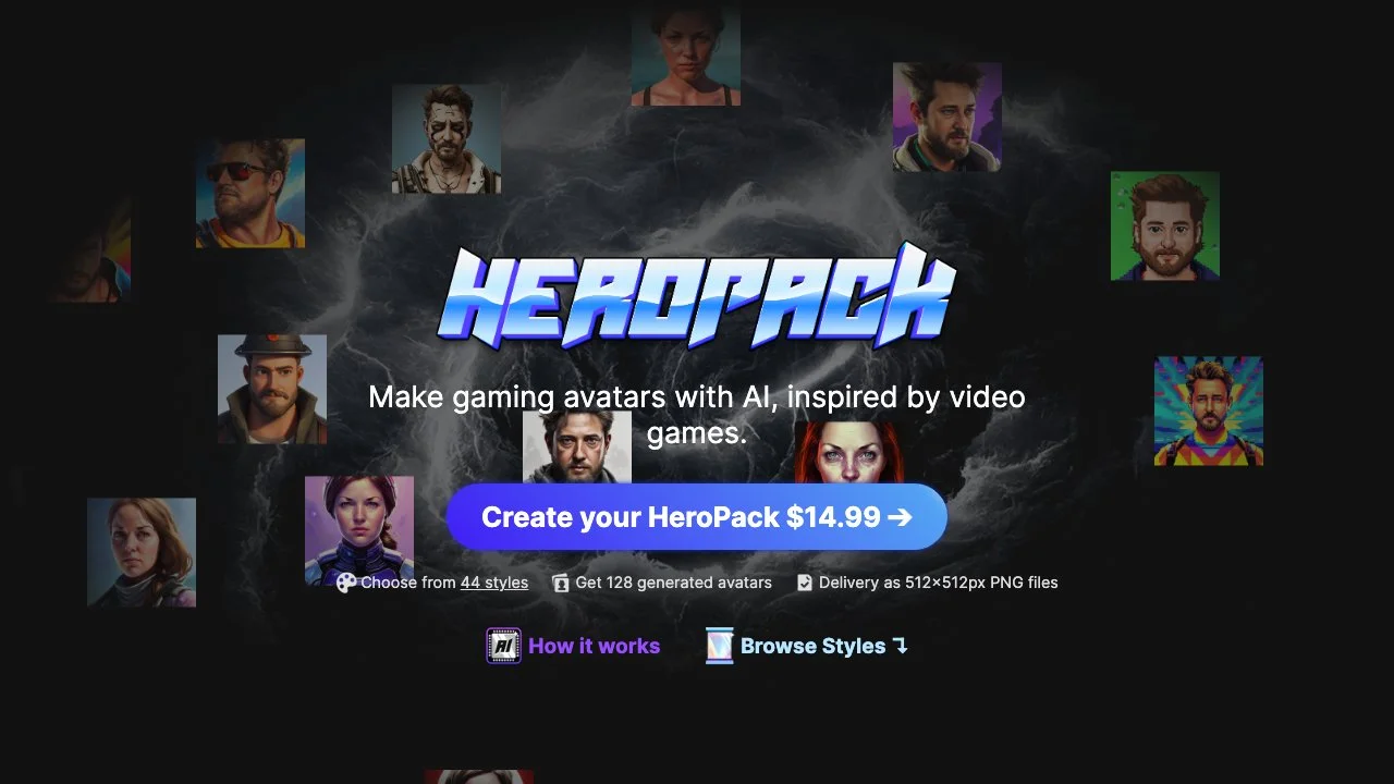 Transform Your Gaming Profile with HeroPack's AI Avatars