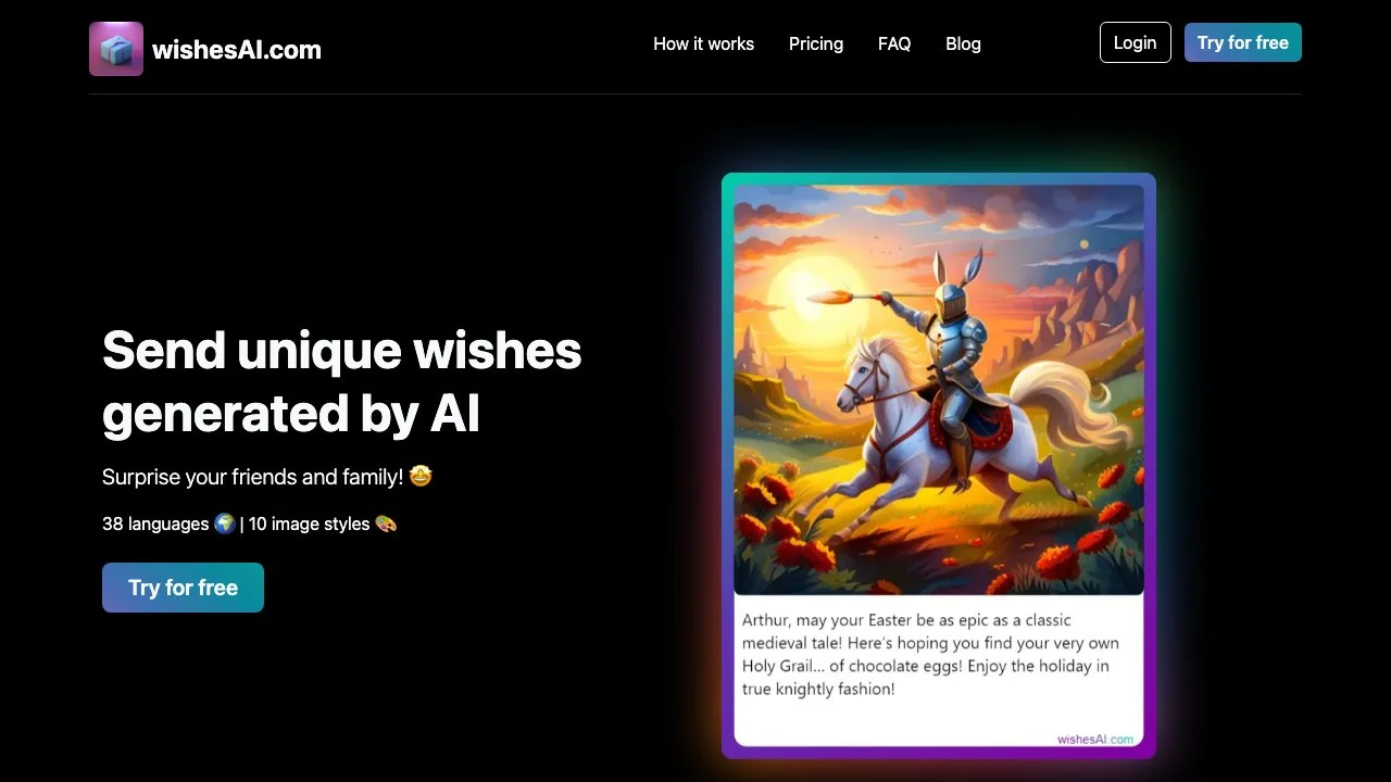 Wishes AI: Unique AI-Generated Wishes for Every Occasion