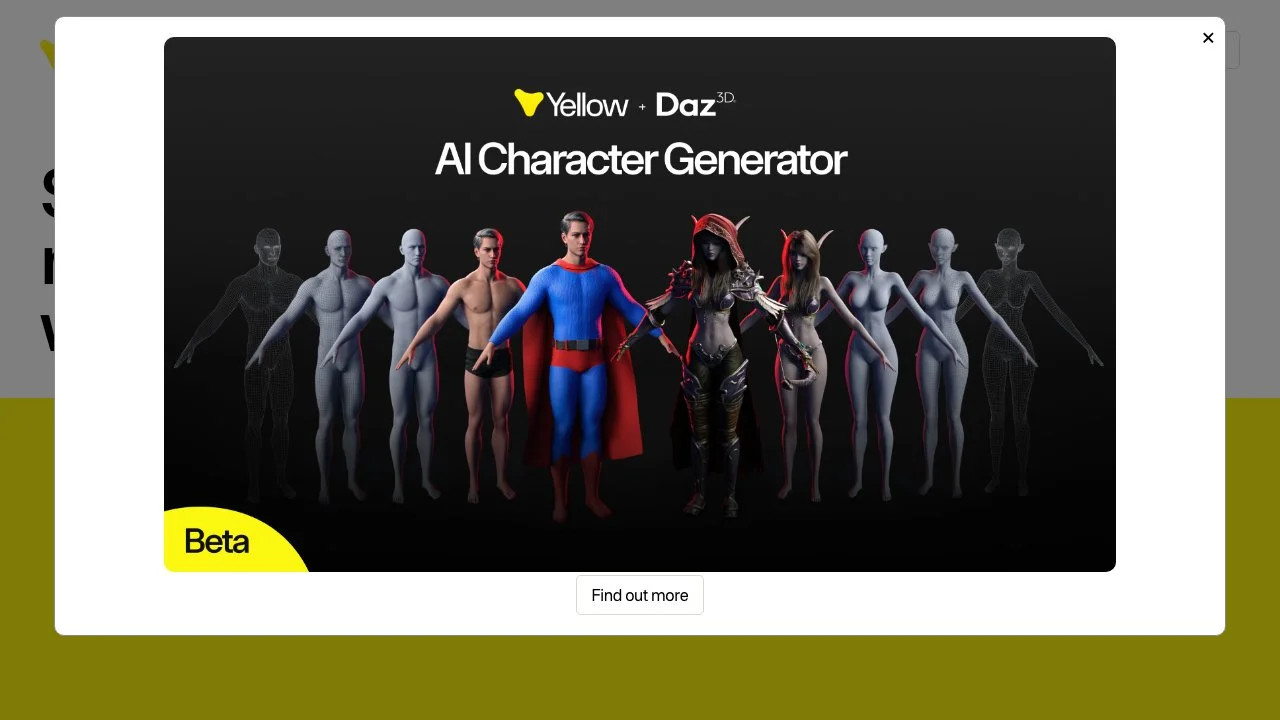 Yellow: Elevate Your 3D Creations with AI Tools