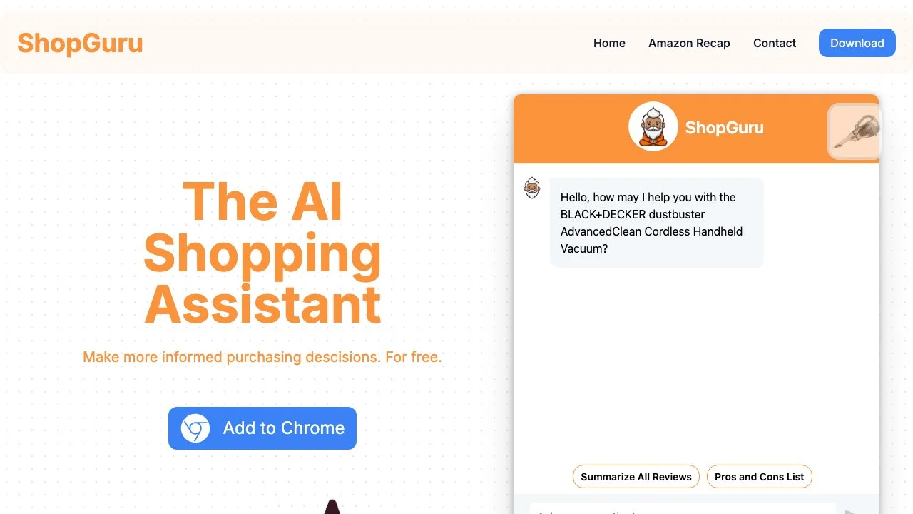 ShopGuru: Your AI Shopping Assistant for Smarter Purchases