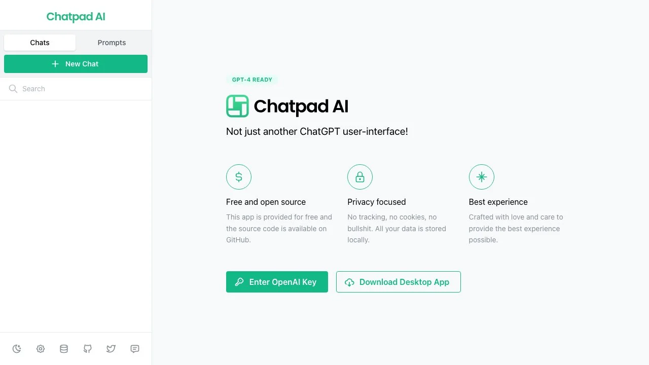 Chatpad AI Free Open Source ChatGPT Interface For GPT 4 NavTo AI