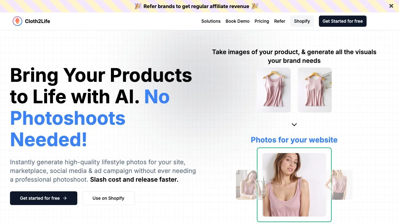 Elevate Your Brand with AI-Generated Visuals | Cloth2Life