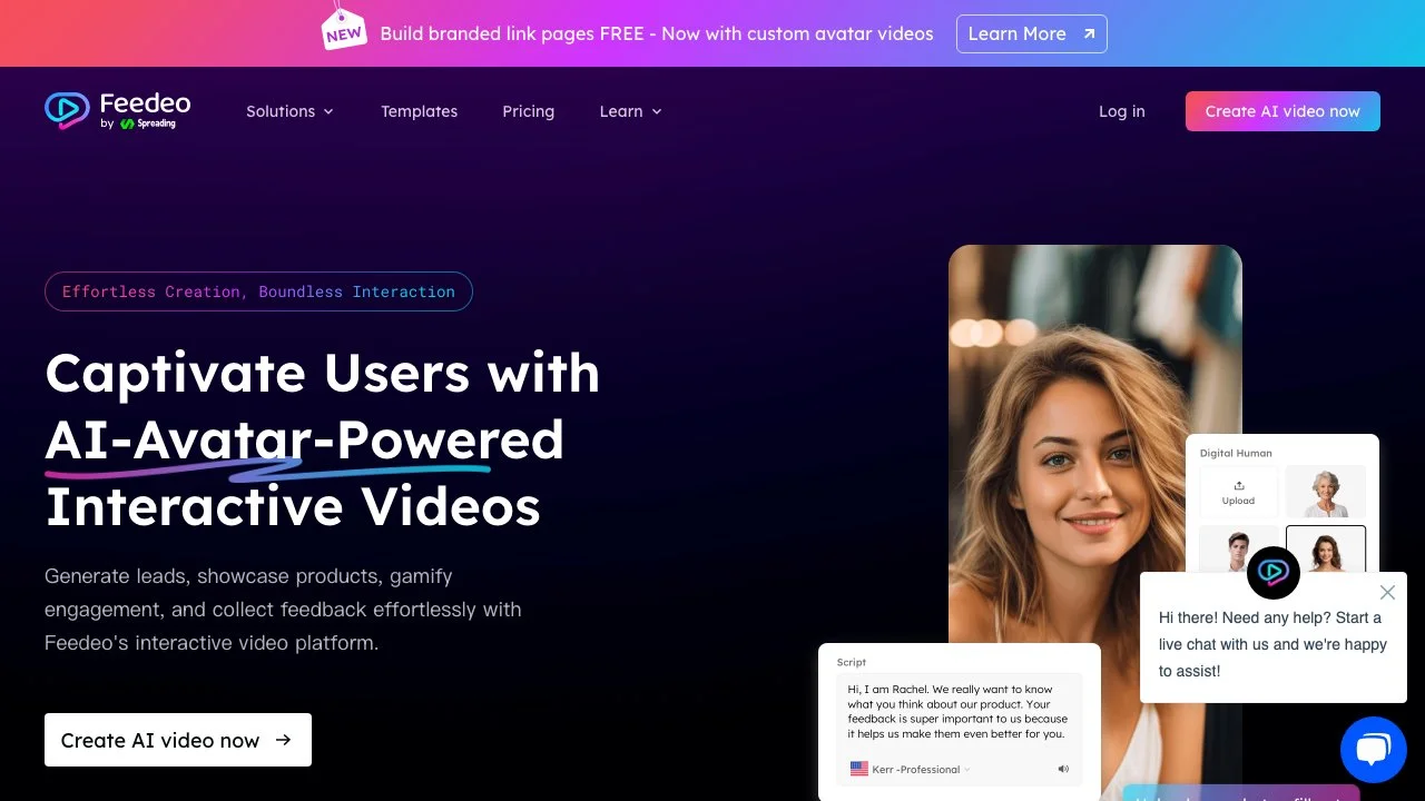 Feedeo: Create Engaging AI Interactive Videos Easily