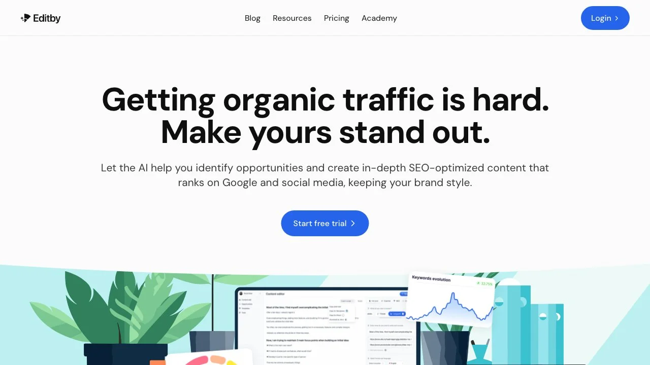 Editby: AI Tool for SEO-Optimized Content Creation