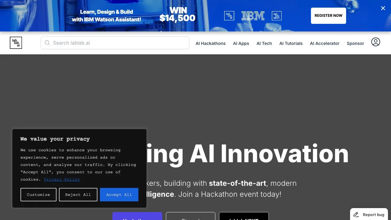 Join lablab: Innovate with AI at Our Hackathons!