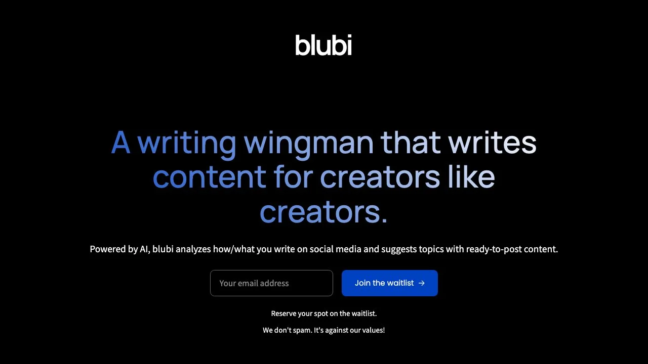 blubi.ai: Your AI Writing Assistant for Social Media