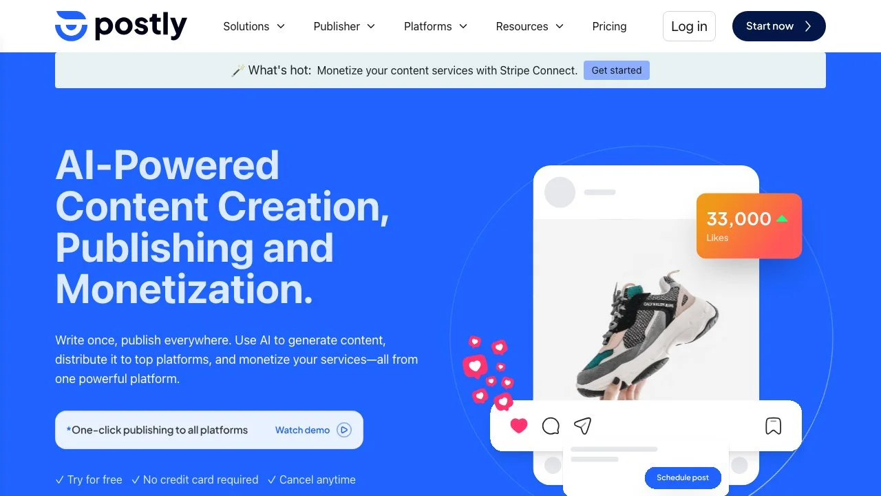 Postly: AI-Powered Content Creation and Monetization Tool