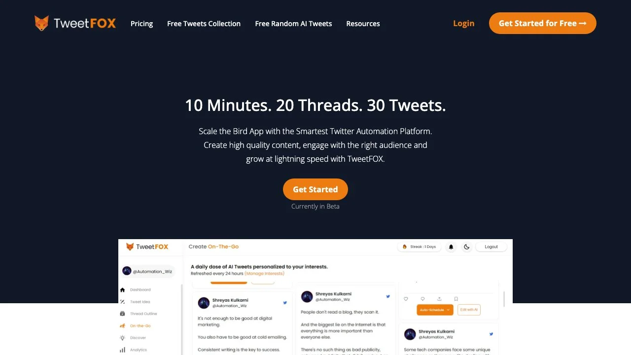 Boost Your Twitter Engagement with TweetFOX - AI Assistant