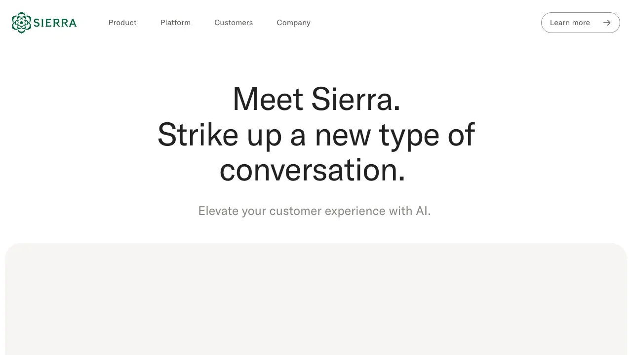 Sierra - Transforming Customer Experience with Conversational AI