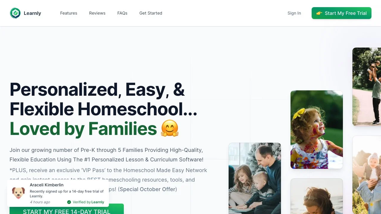 Discover Learnly: The #1 Personalized Homeschool Curriculum Software