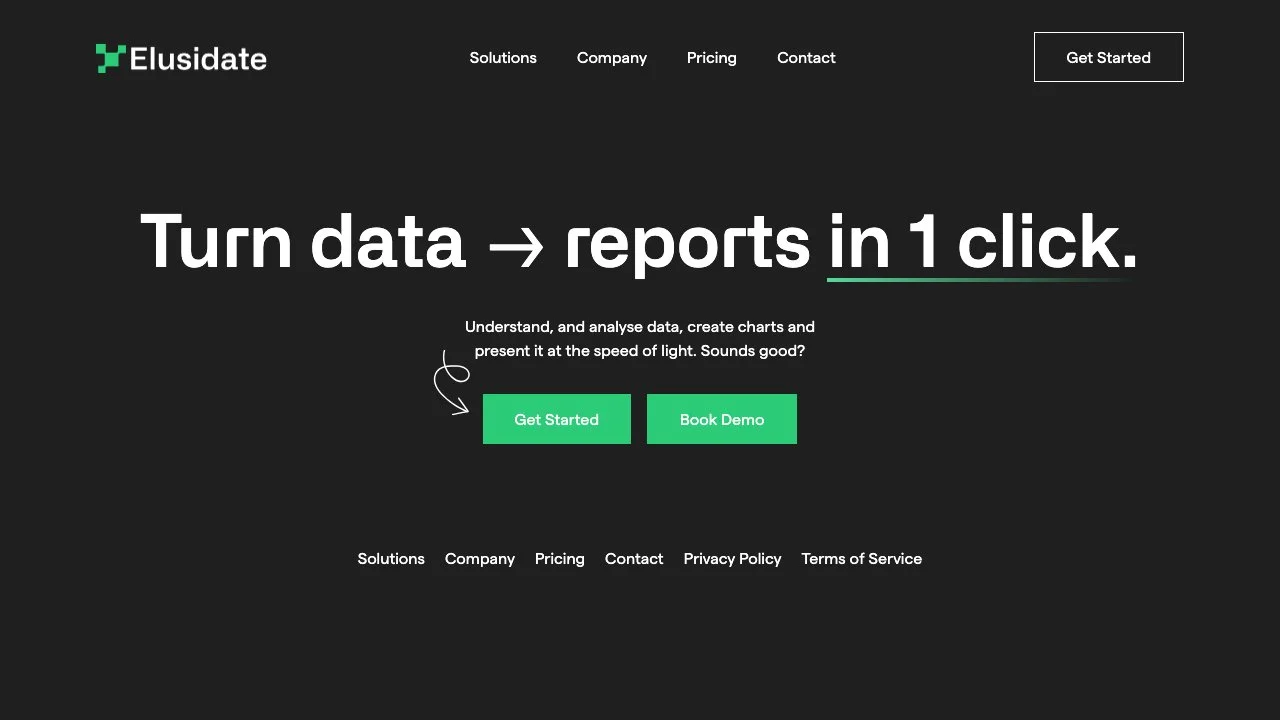 ElusidateAI: Instant Data Reporting and Visualization Tool