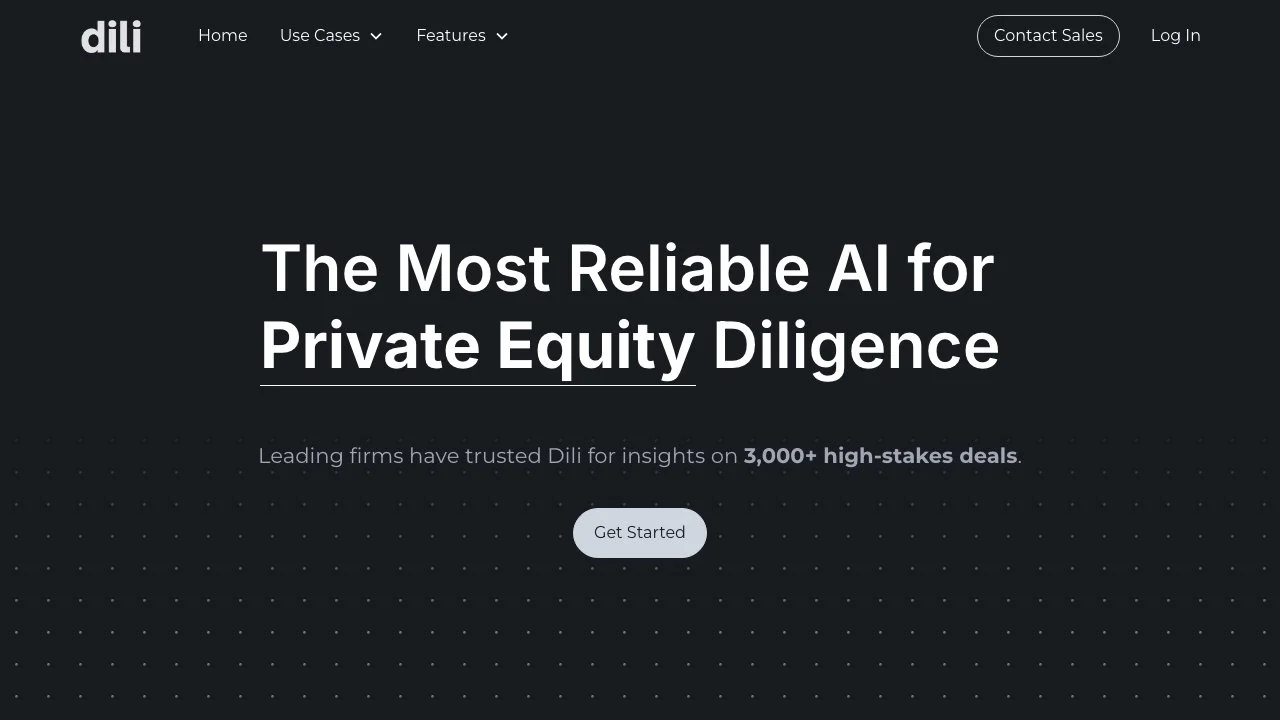 Dili: The AI Diligence Platform for High-Stakes Deals