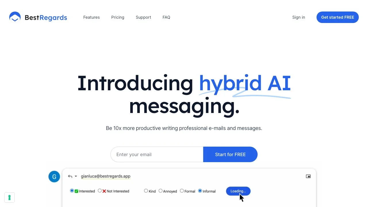 BestRegards: AI-Powered Email Responses Made Easy