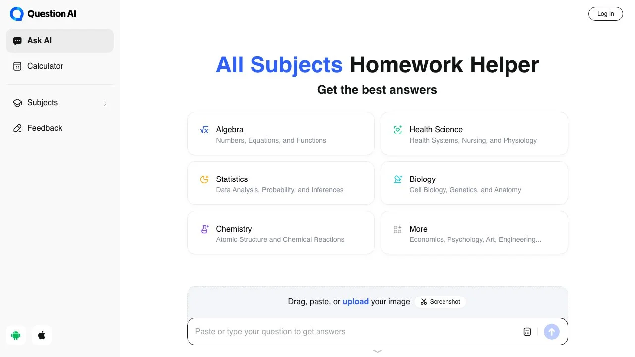 Question AI: Your Ultimate AI Homework Helper