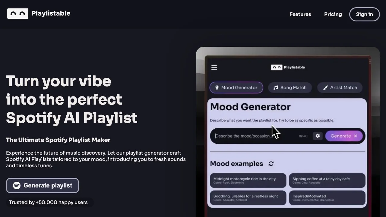 Create Personalized Spotify Playlists with Playlistable