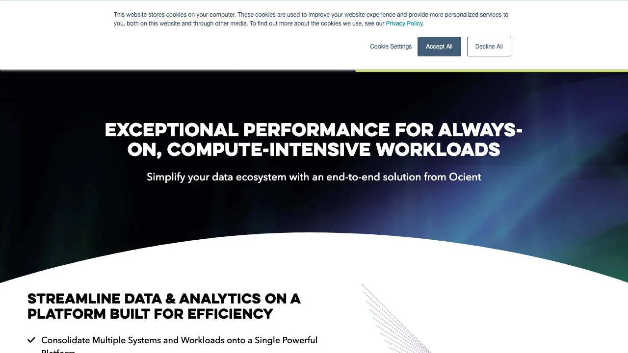 Ocient: Revolutionizing Data Analytics Solutions