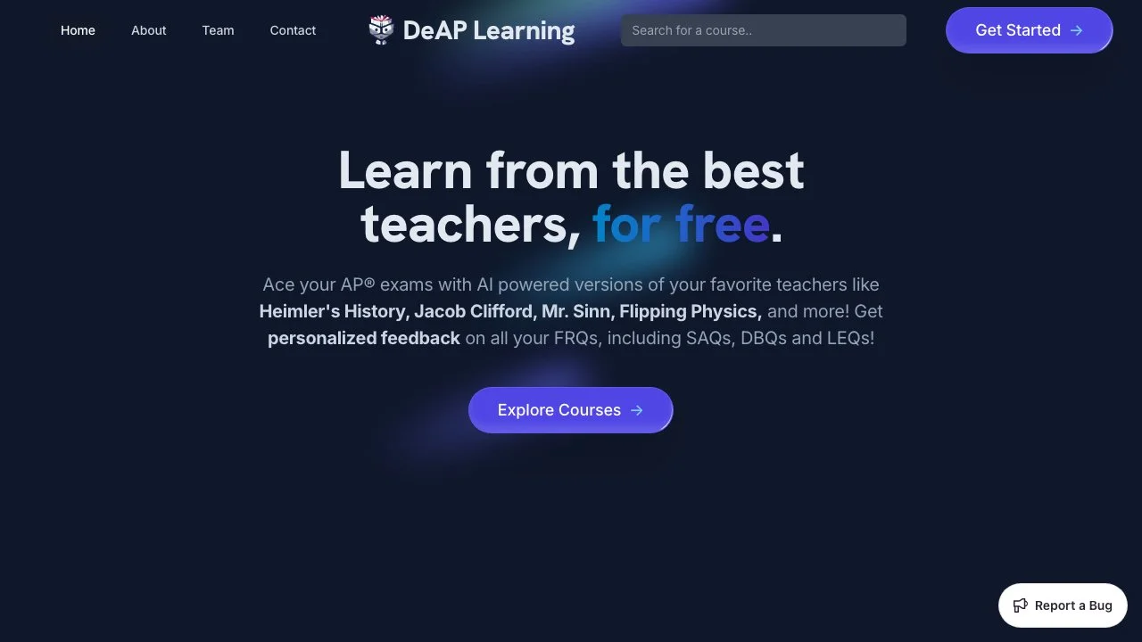 DeAP Learning Labs: Chinh Phục Kỳ Thi AP Với Gia Sư AI