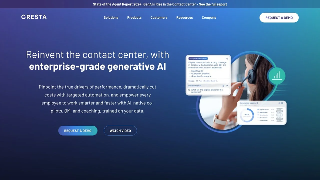 Cresta AI: Transforming Contact Centers with Generative AI