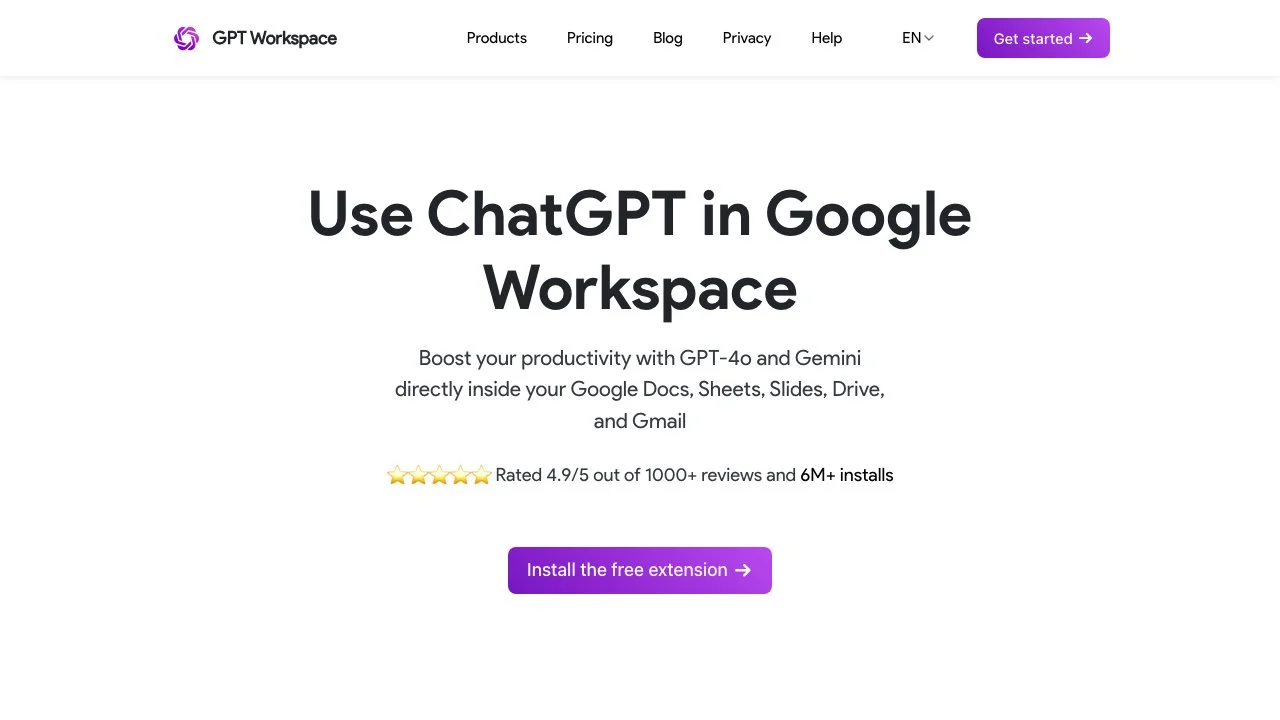 GPT Workspace: Google Workspaceでの生産性向上ツール