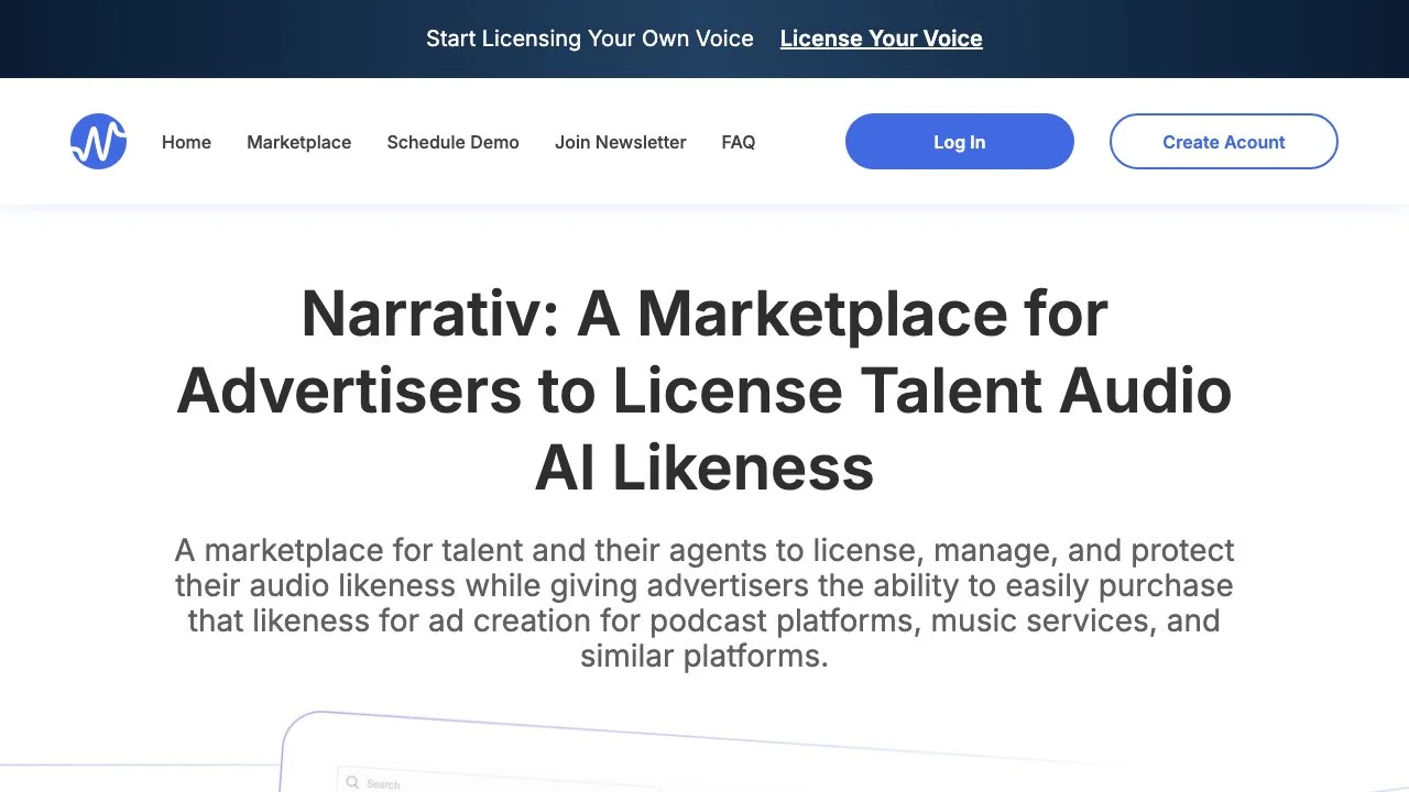 Narrativ: License Your Voice for Advertising Success