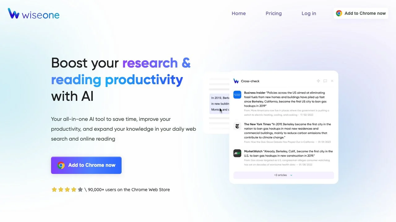 Wiseone: The Ultimate AI Tool for Web Search & Reading