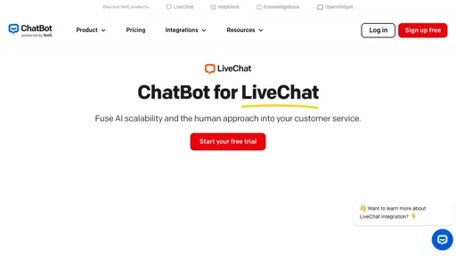 ChatBot Integration for LiveChat