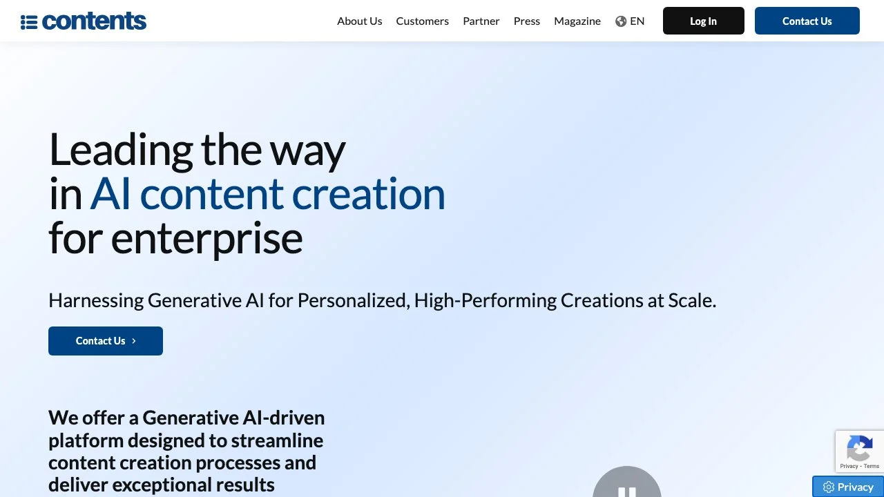 Contents: Revolutionizing AI Content Creation for Enterprises