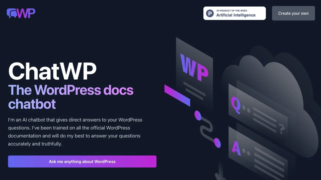 ChatWP - Chatbot Hỗ Trợ Tài Liệu WordPress Đỉnh Cao