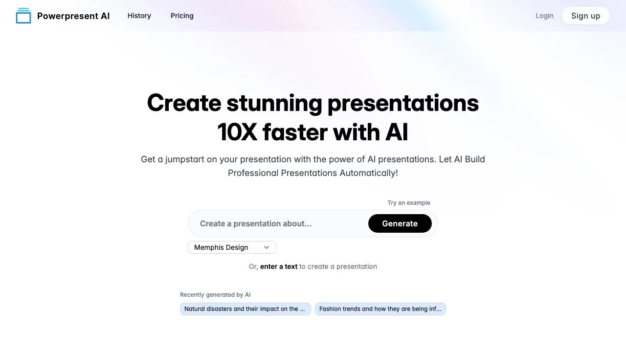 Powerpresent AI - Create Powerful Presentations with AI