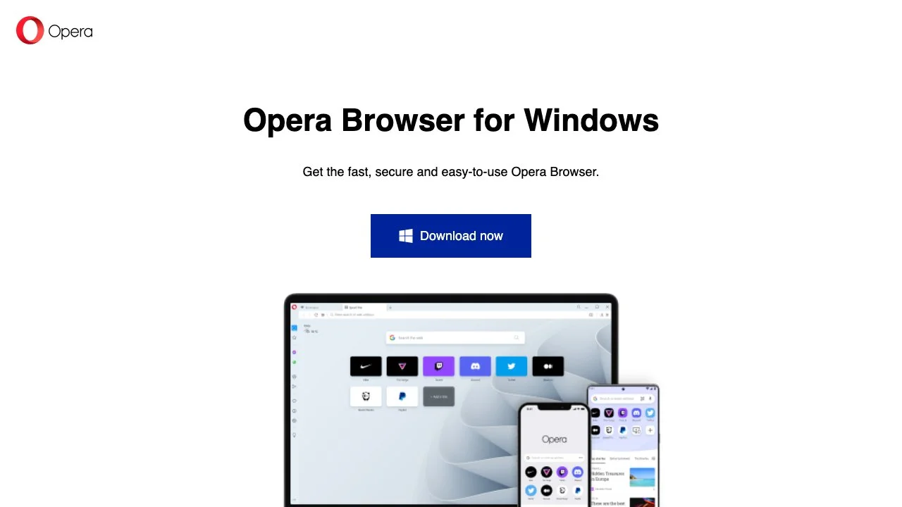 Download Opera Browser - Fast, Secure, and User-Friendly