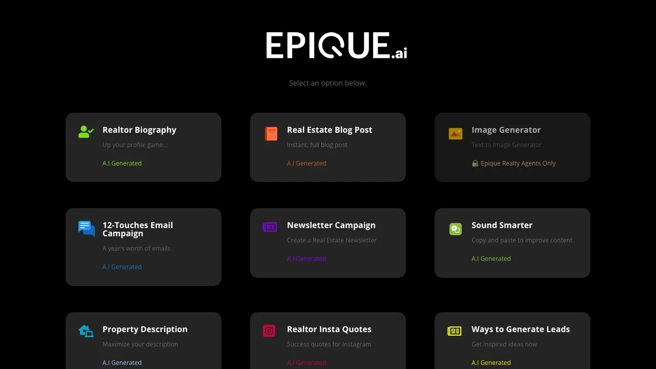 Boost Your Real Estate Marketing with Epique AI Tools