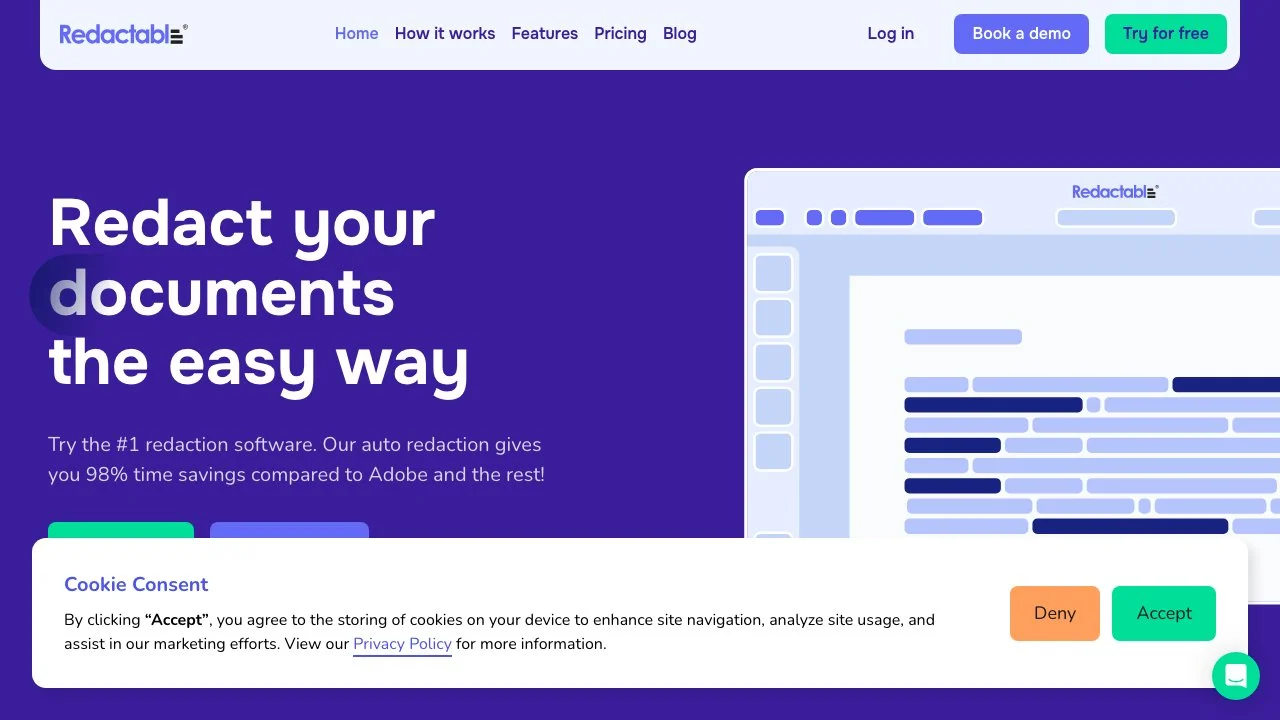 Redactable: Effortless Document Redaction Software