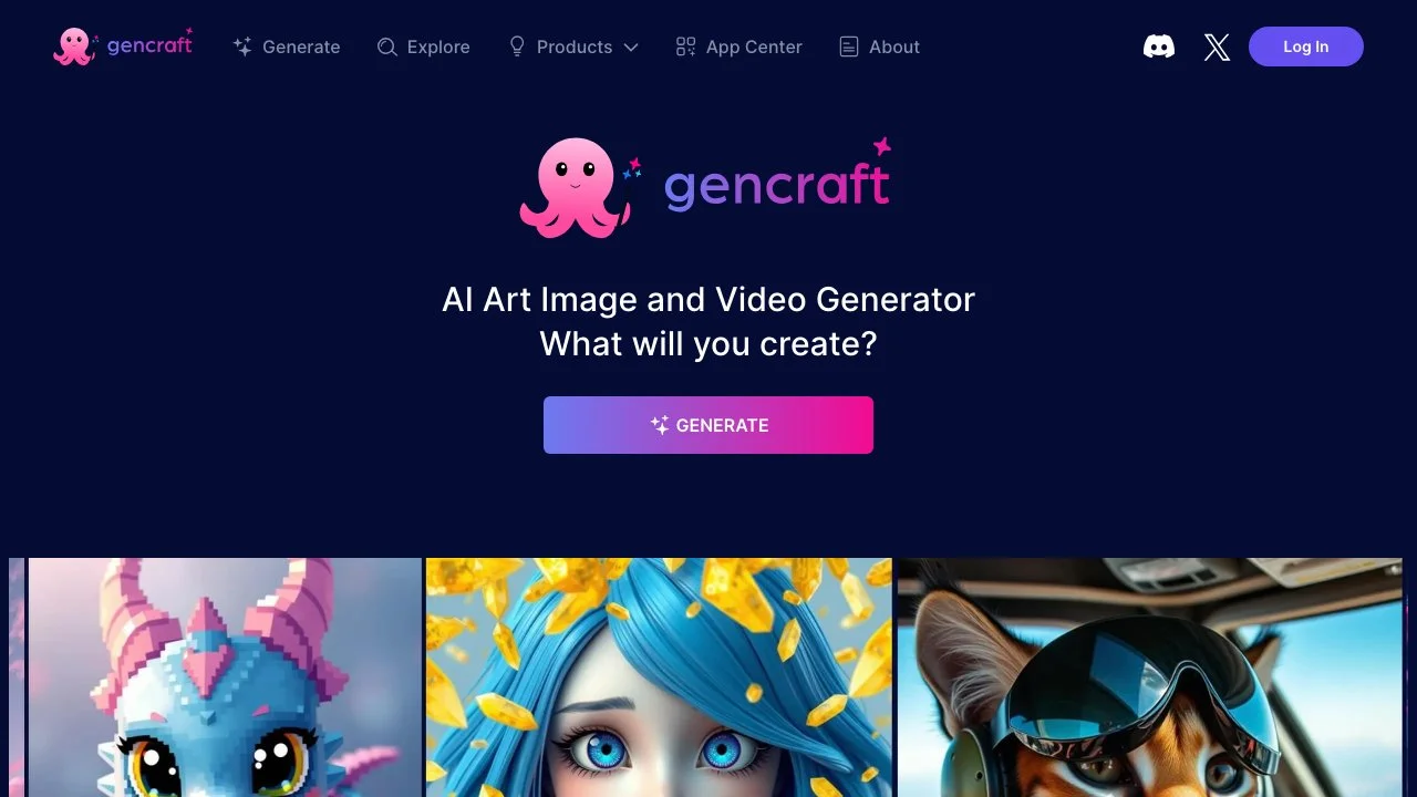 Gencraft: 强大的 AI 艺术生成器，图像与视频创作