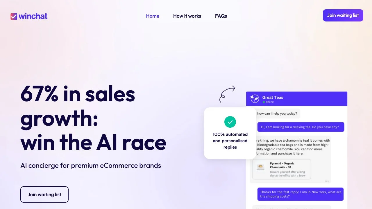 Winchat: The Ultimate AI Chatbot for E-commerce Success