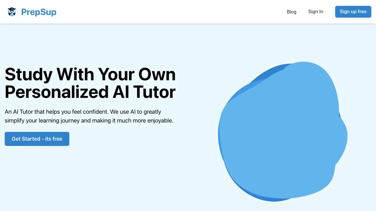 PrepSup: Your Personalized AI Tutor for Effective Learning