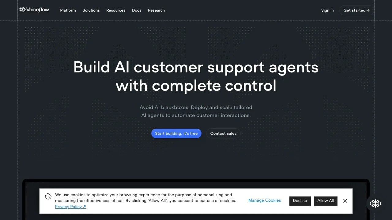 Voiceflow: Build and Deploy AI Customer Experiences